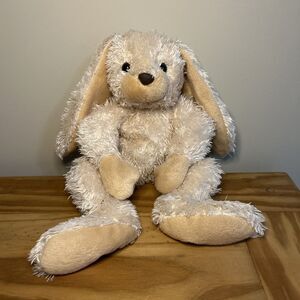 Kellytoy Bunny Rabbit Floppy Plush Shaggy Big Feet Fuzzy 12"